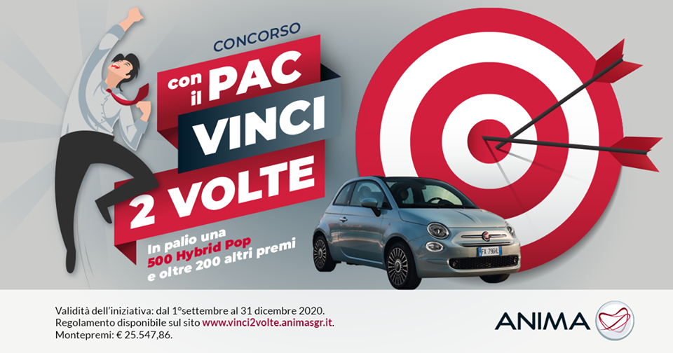 Con il PAC vinci 2 volte. Partecipa al concorso!